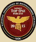 NADC | National Association of Distinguished Counsel | Nations Top One Percent | 2015